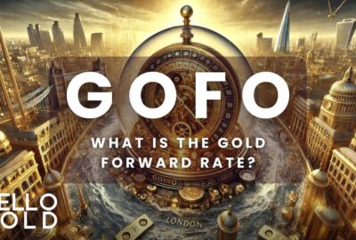 An artistic representation of London as the center of a vast, golden river system symbolizing the global gold market, with an ancient and mystical GOFO tide gauge at the heart of the golden Thames.